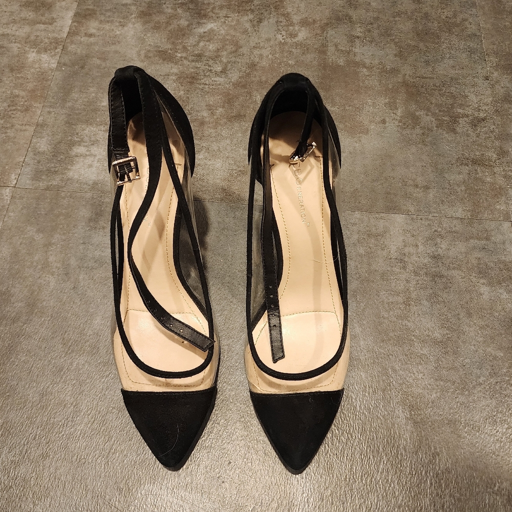 Bcbgeneration Black And Clear Transparent Pointed… - image 2